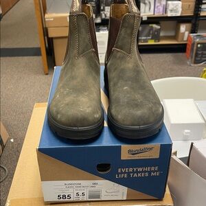 Blundstone Men's Olive Leather Boots